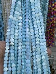 Parlak Renkli Sedef Dizi 35-40 CM 10mm kalp