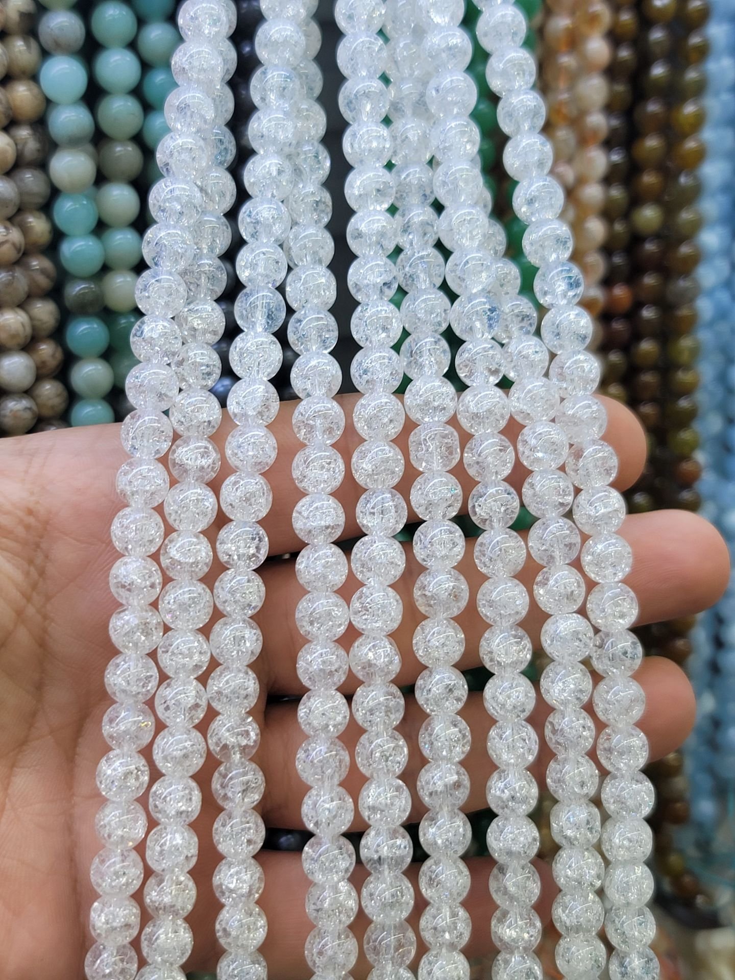 8MM DOĞAL TAŞ DİZİDE 44-50 ADET ORT