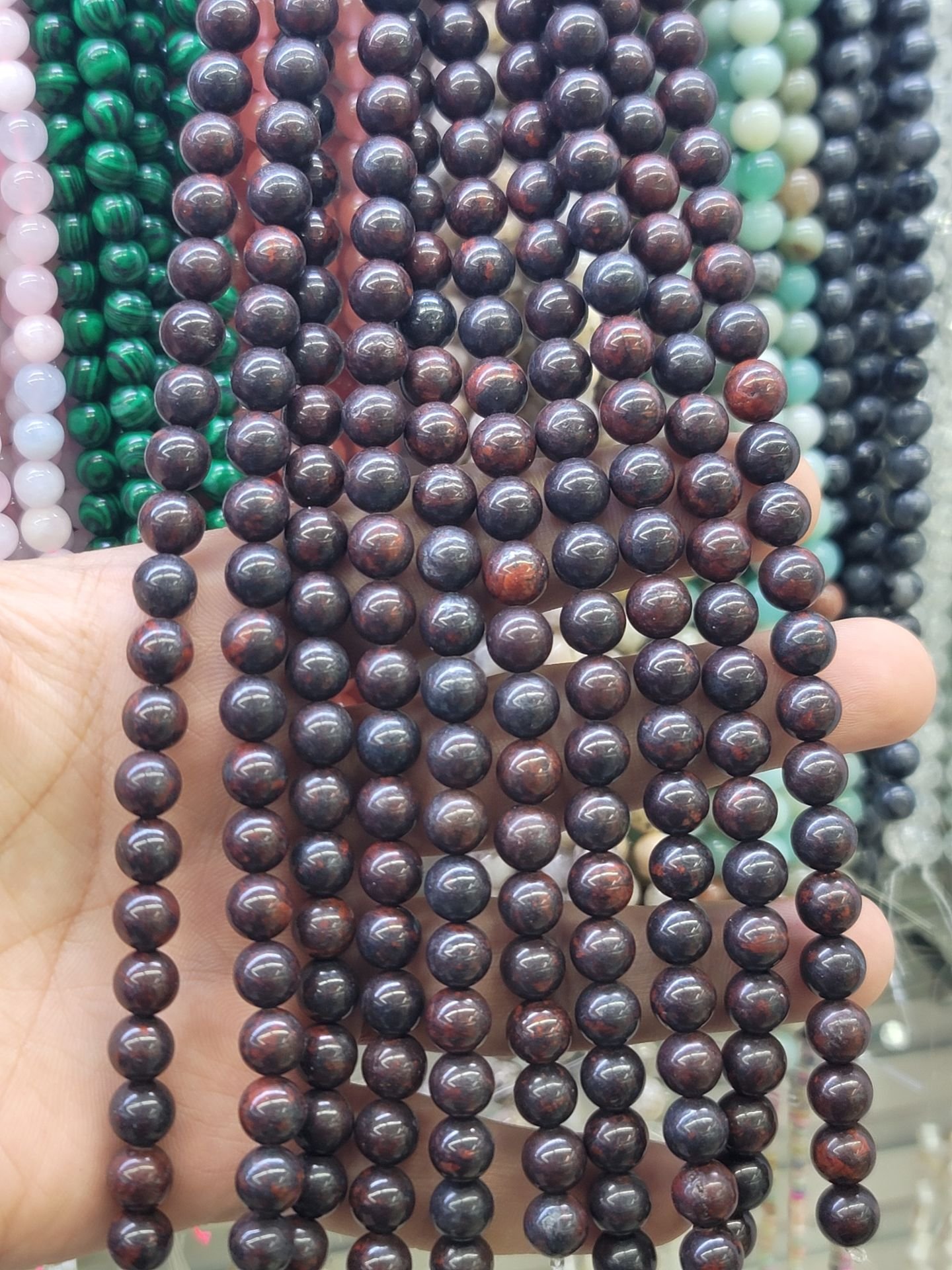 8MM DOĞAL TAŞ DİZİDE 44-50 ADET ORT