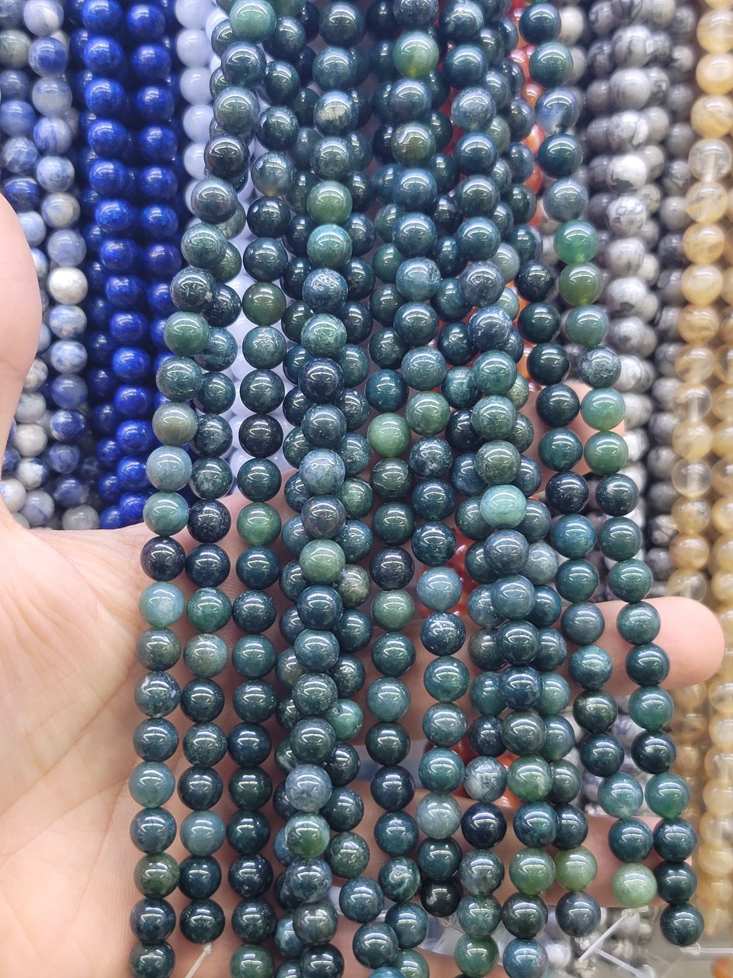 8MM DOĞAL TAŞ DİZİDE 44-50 ADET ORT