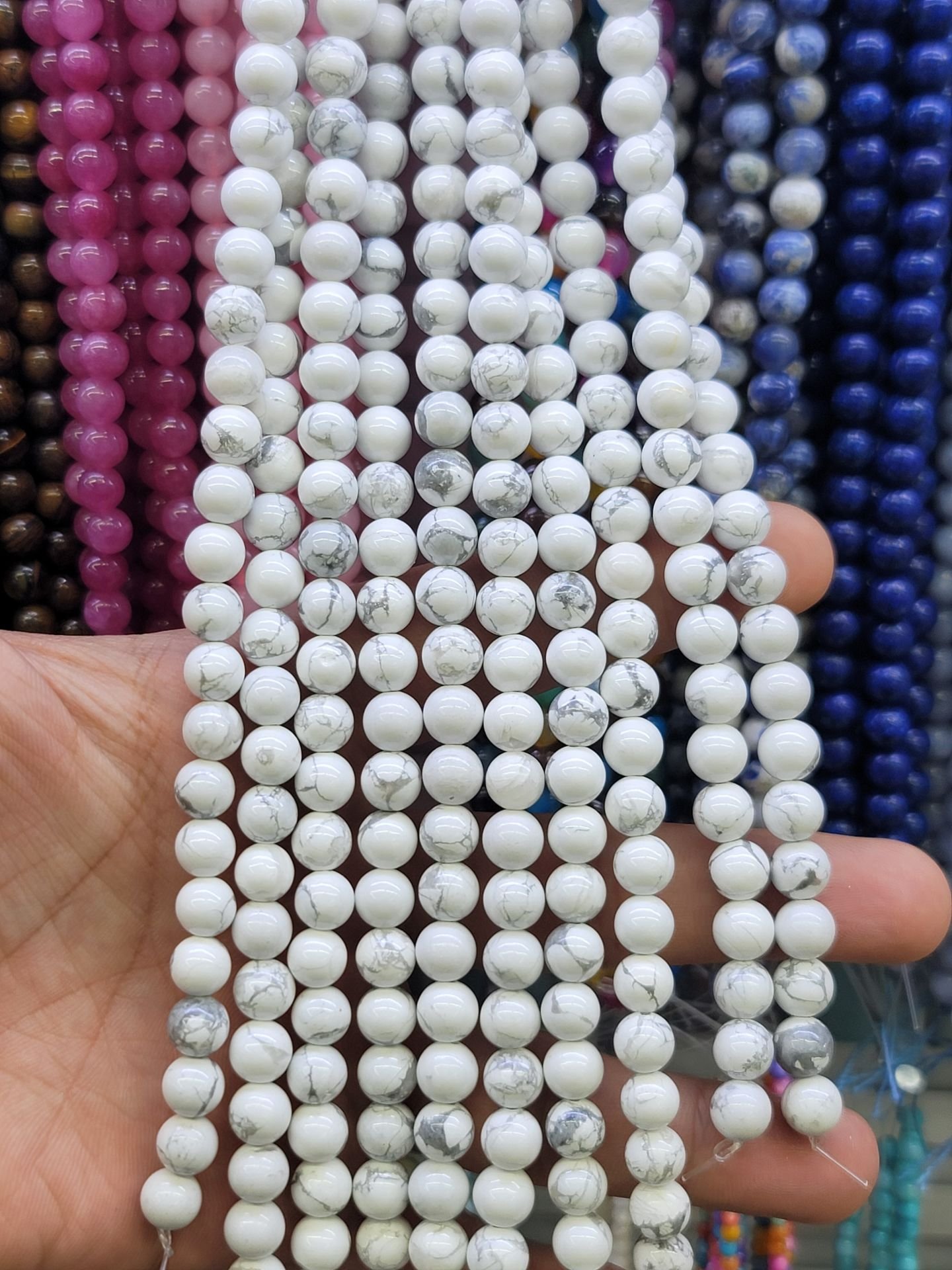 8MM DOĞAL TAŞ DİZİDE 44-50 ADET ORT