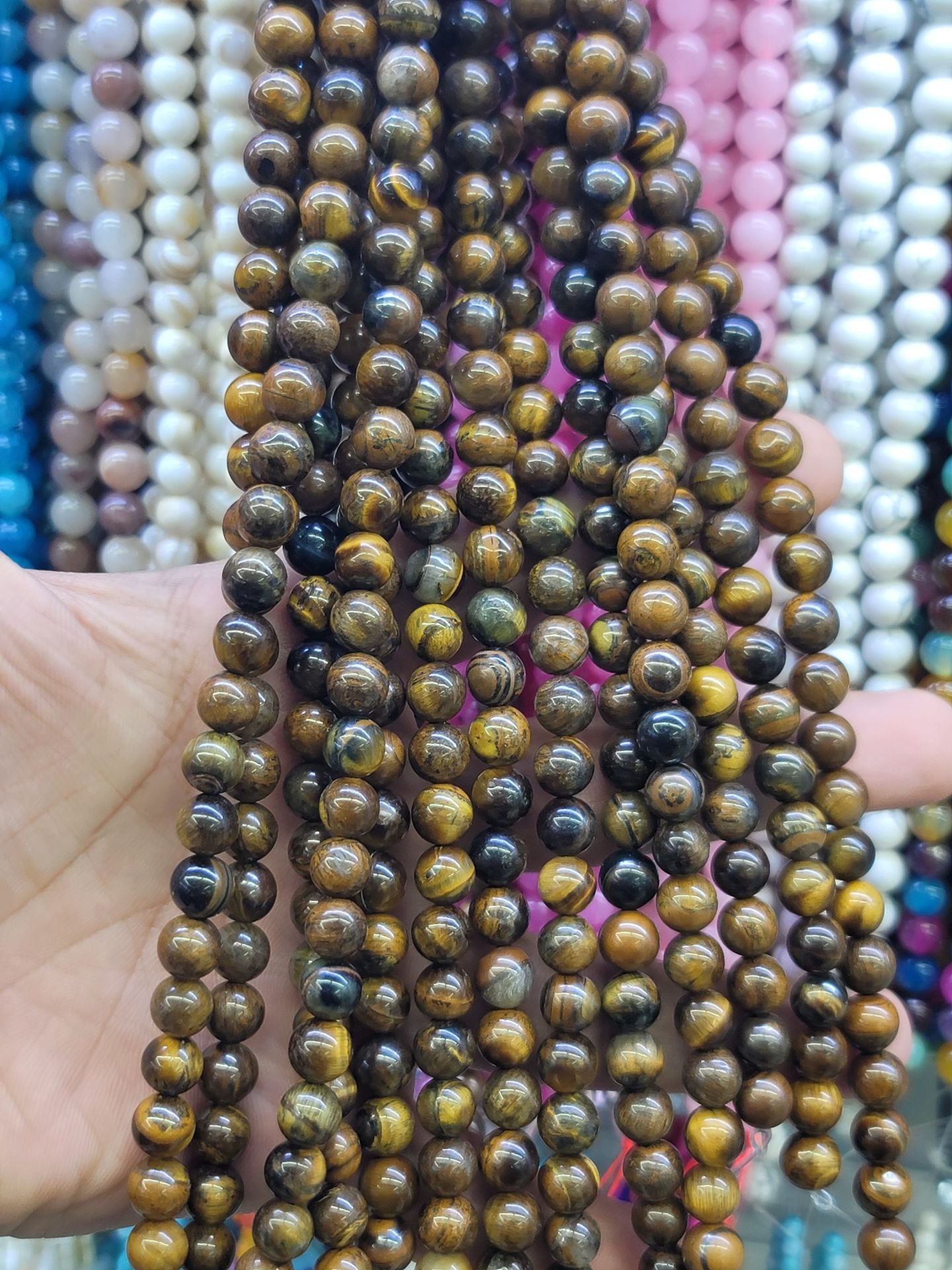 8MM DOĞAL TAŞ DİZİDE 44-50 ADET ORT
