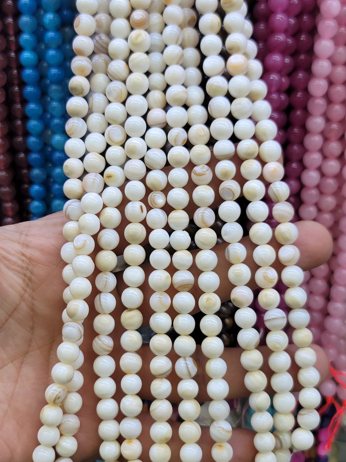 8MM DOĞAL TAŞ DİZİDE 44-50 ADET ORT