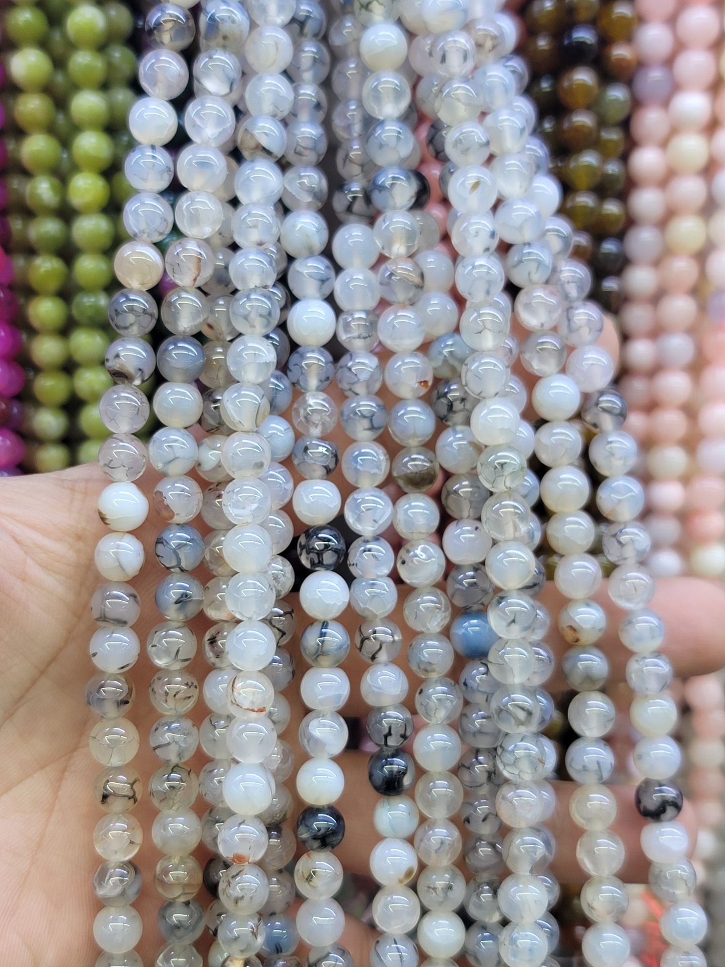8MM DOĞAL TAŞ DİZİDE 44-50 ADET ORT