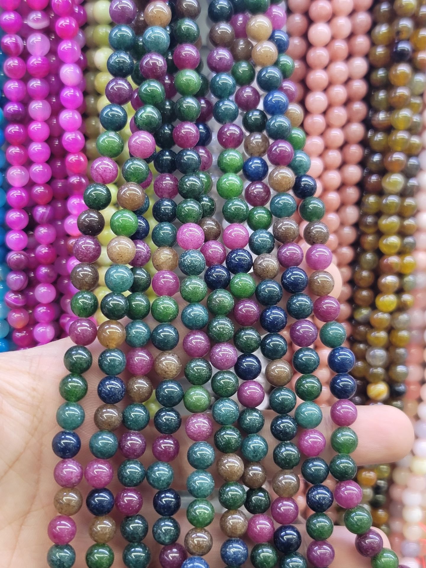8MM DOĞAL TAŞ DİZİDE 44-50 ADET ORT