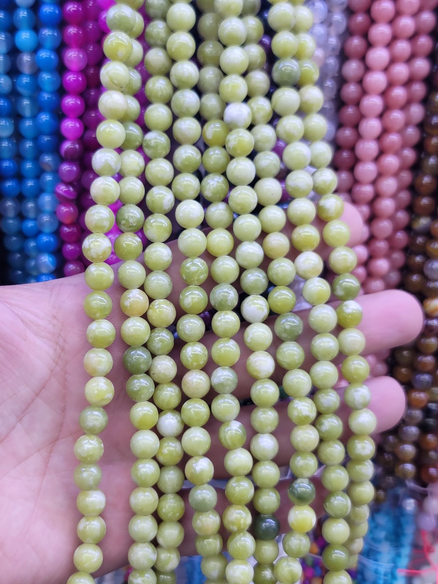 8MM DOĞAL TAŞ DİZİDE 44-50 ADET ORT