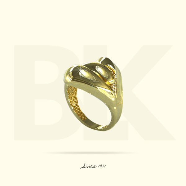 Polished-Patterned Ring 5