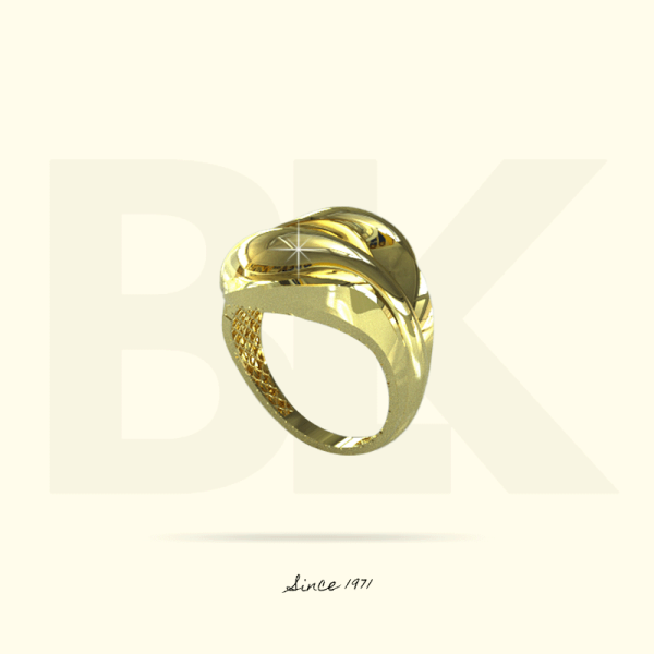 Polished-Patterned Ring 16