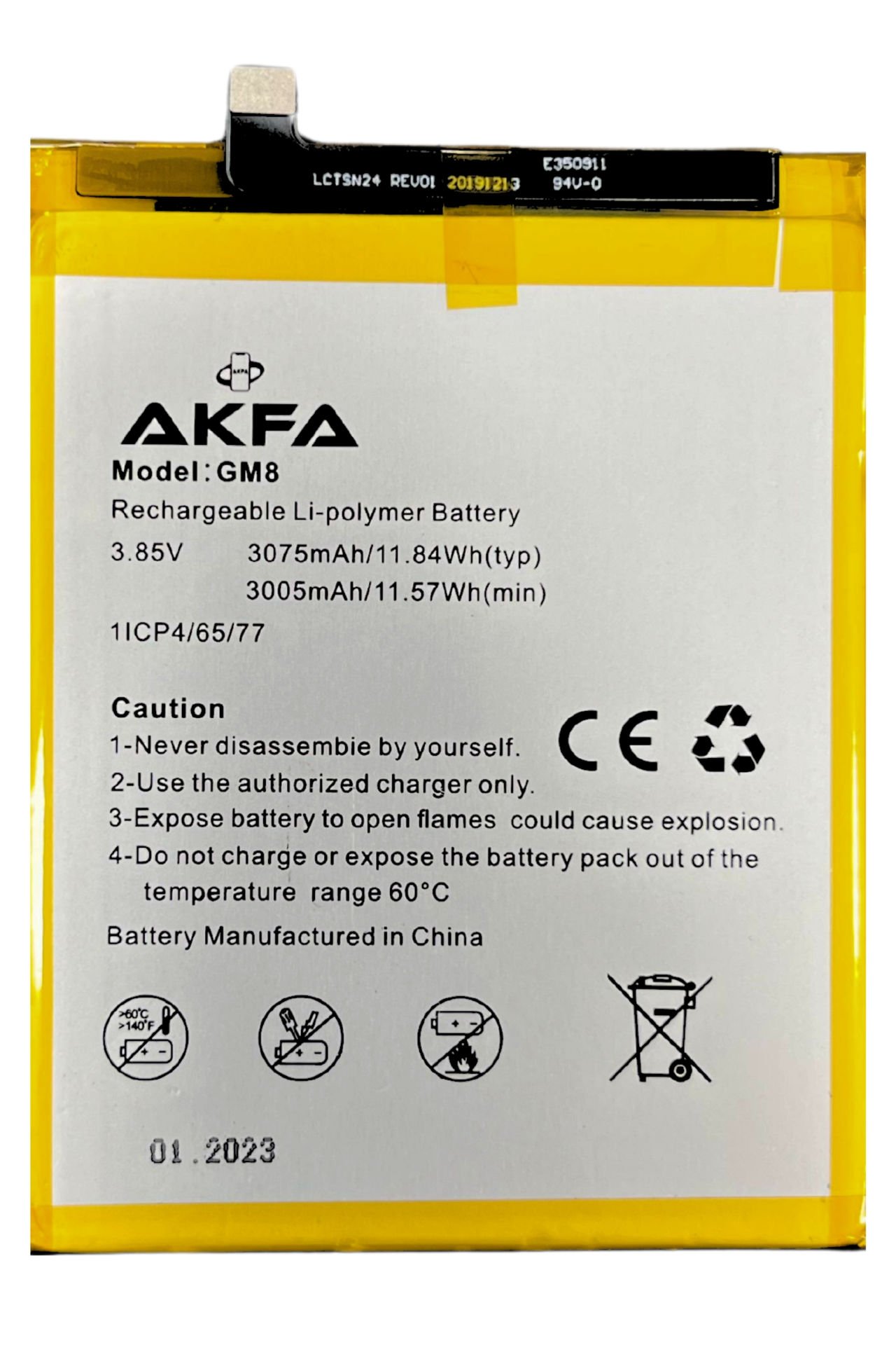 General Mobile GM 8 Premium Akfa Batarya (Maxi Performans)