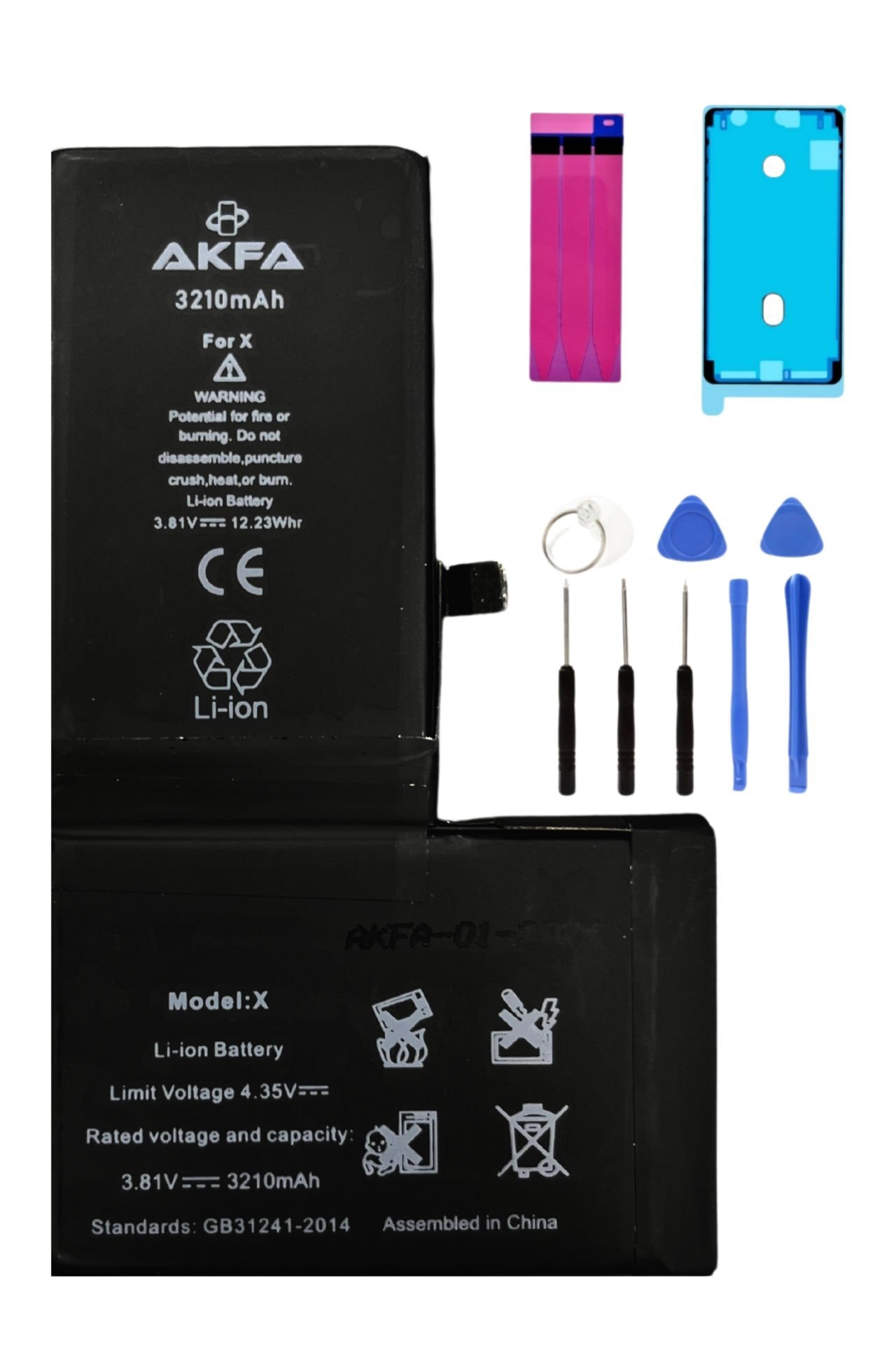 iPhone X Premium Akfa Telefon Batarya 3210 mAh (Maxi Performans)