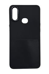 AKFA Samsung Galaxy A 10S Uyumlu Deri Kartlık Bölmeli Kılıf