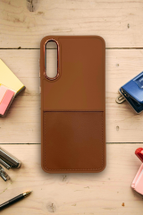 AKFA Samsung Galaxy A30S Uyumlu Deri Kartlık Bölmeli  Kılıf – Şıklık ve Fonksiyonelliği Bir Arada