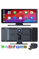 iDragon C1 Araç İçi Kamera Carplay & Android Auto, Ön & Arka Kameralı Torpido Üstü Araç Multimedya