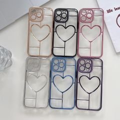 Akfa İphone 14 Pro Max  Uyumlu  Kalpli Aşk Kılıf - Yumuşak Silikon ve Şık Tasarım