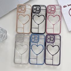 Akfa İphone 14 Uyumlu  Kalpli Aşk Kılıf - Yumuşak Silikon ve Şık Tasarım