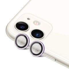 Apple iPhone 11/12/12 mini Uyumlu Elmas Taşlı Safir Kamera Lens Koruma