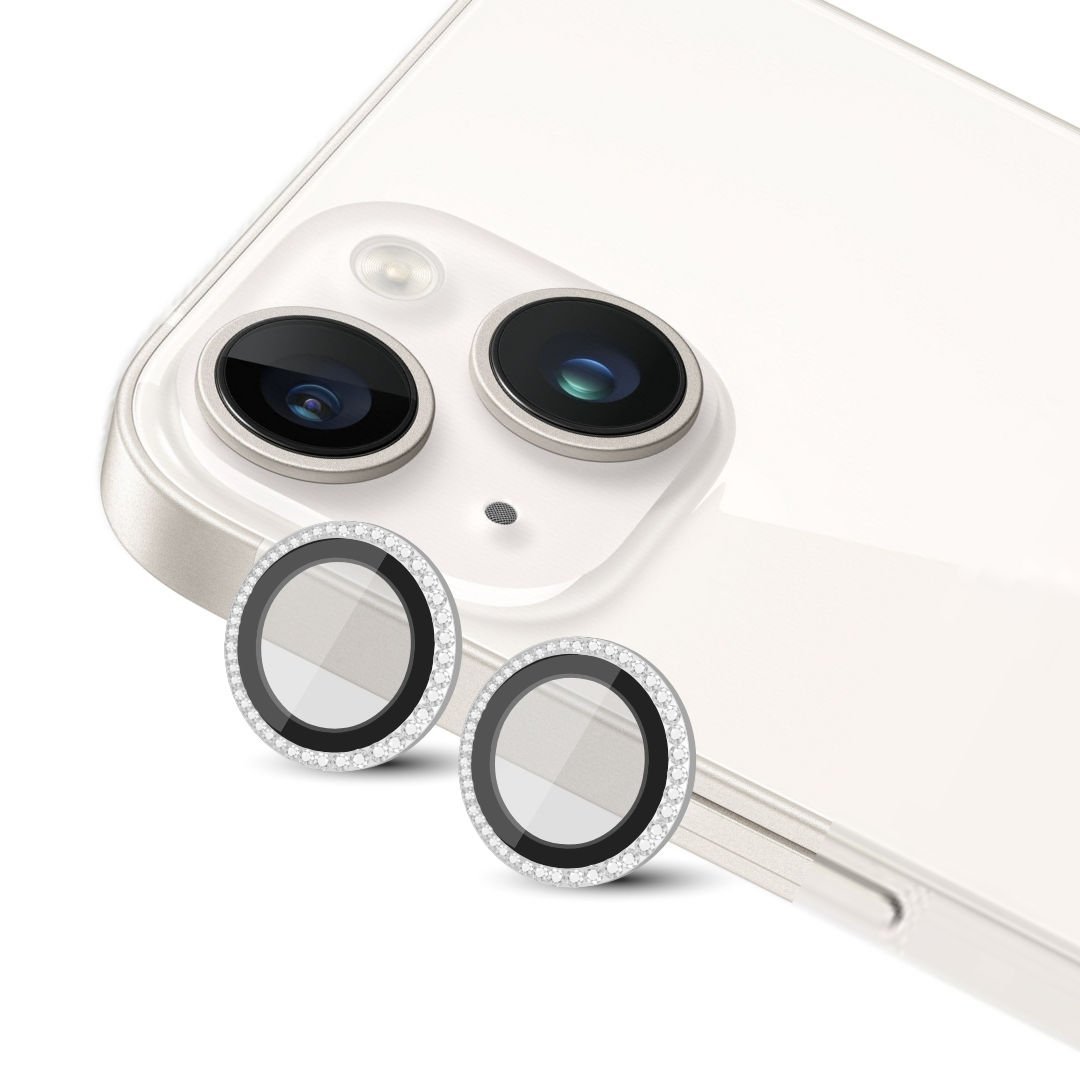 Apple iPhone 13/13 mini Uyumlu Elmas Taşlı Safir Kamera Lens Koruma