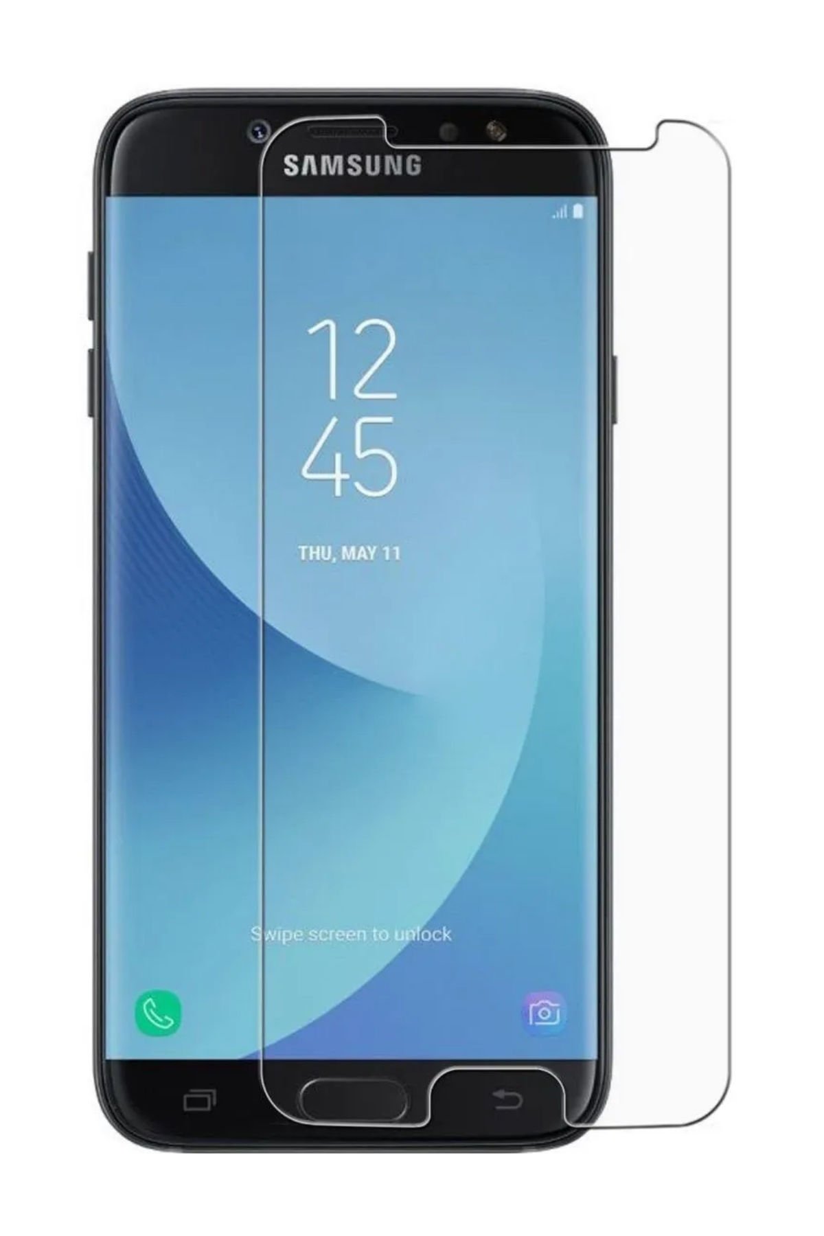 Akfa Samsung Galaxy J7 Prime Ekran Koruyucu Metalic Cam