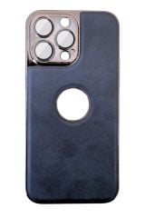 AKFA iPhone 13 Pro  Kamera Korumalı Deri Desen Kılıfı
