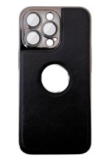 AKFA iPhone 14 Pro Max  Kamera Korumalı Deri Desenli Kılıf