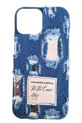 AKFA iPhone 12/12 Pro  Denim Kot Desenli Telefon Kılıfı