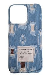 AKFA iPhone 14 Pro  Denim Kot Desenli Premium  Kılıf