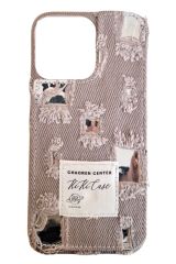 AKFA iPhone 14 Pro  Denim Kot Desenli Premium  Kılıf