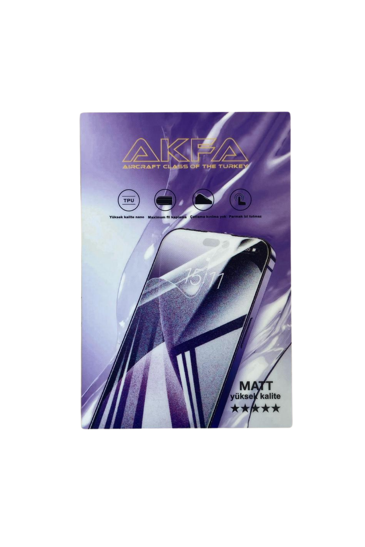 50 ADET AKFA NANO MAT EKRAN KORUYUCU