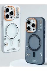AKFA iPhone 13 Pro Uyumlu Vector Serisi  Telefon Kılıfı White