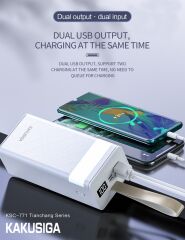40000 mAh 3 Portlu Powerbank  Taşınabilir Şarj Cihazı