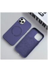 Apple Iphone 11 Pro Max Uyumlu Kılıf Magsafe Özellikli  Mor
