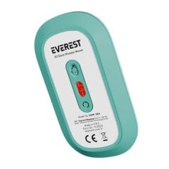Everest SMW-384 Yeşil Sessiz Optik Kablosuz Mouse