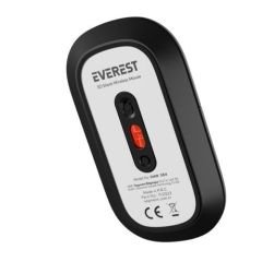 Everest SMW-384 Gri Sessiz Optik Kablosuz Mouse