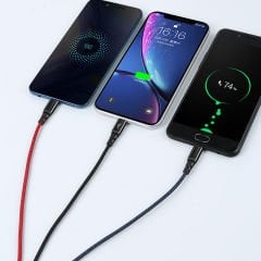 Mcdodo 2.4A 3 in 1 Lightning/Micro USB/Type-C Şarj Kablosu 1.2m - CA-6220