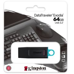 Kingston Exodia USB 3.2 Gen1 DTX/64GB 64 GB Flash Bellek