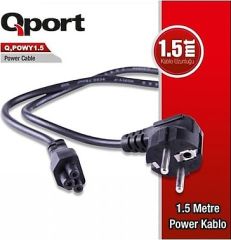 Qport Q-POWY1_5 1.5 m Güç Kablosu