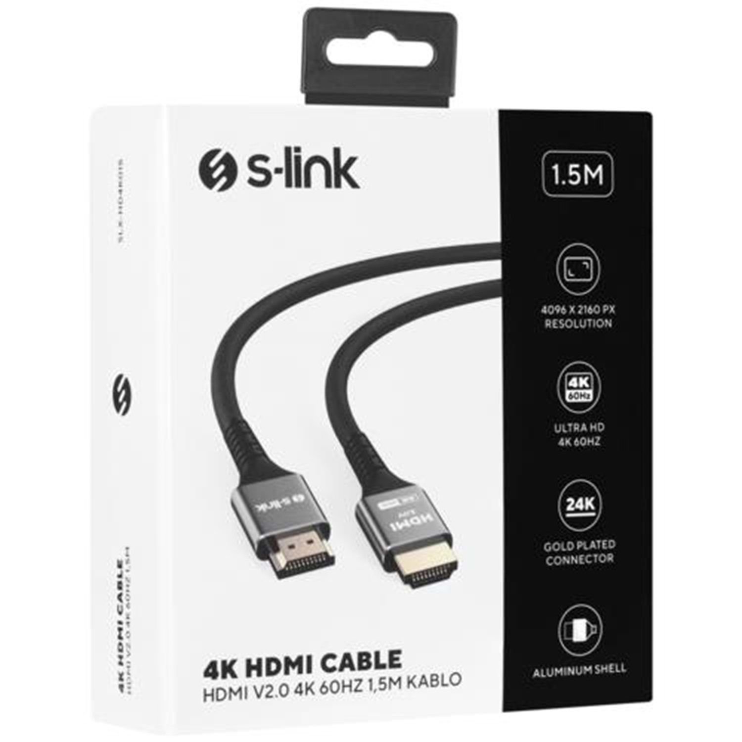 S-link 4K HDMI Kablo 1.5m - SLX-HD4K015