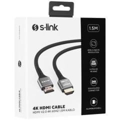 S-link 4K HDMI Kablo 1.5m - SLX-HD4K015