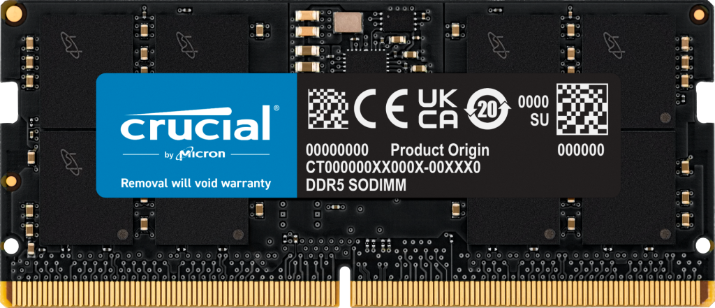 Crucial 16GB 5600 Mhz CL46 DDR5 Notebook Ram - CT16G56C46S5