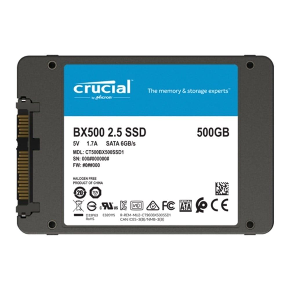 Crucial BX500 SATA 3.0 2.5\'\' 500 GB SSD Disk - CT500BX500SSD1