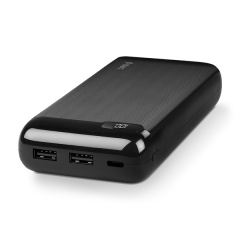 Ttec PowerSlim 20000 mAh Powerbank Black - 2BB184S