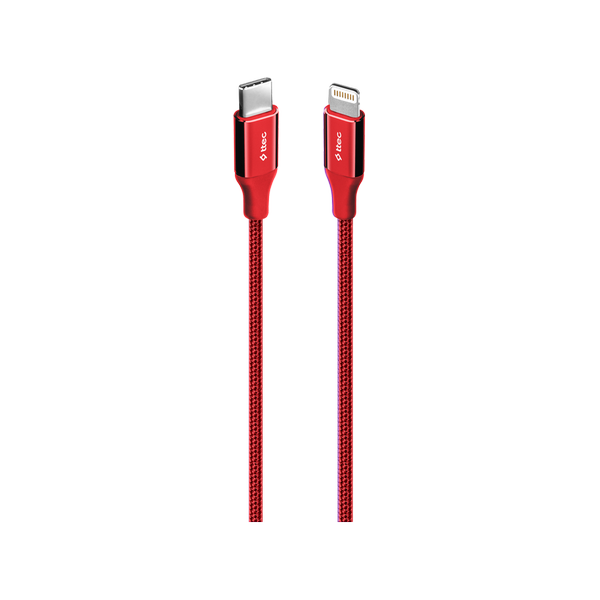 Ttec AlumiCable 1.5 m Type-C to Lightning Şarj Kablosu Kırmızı - 2DK41K