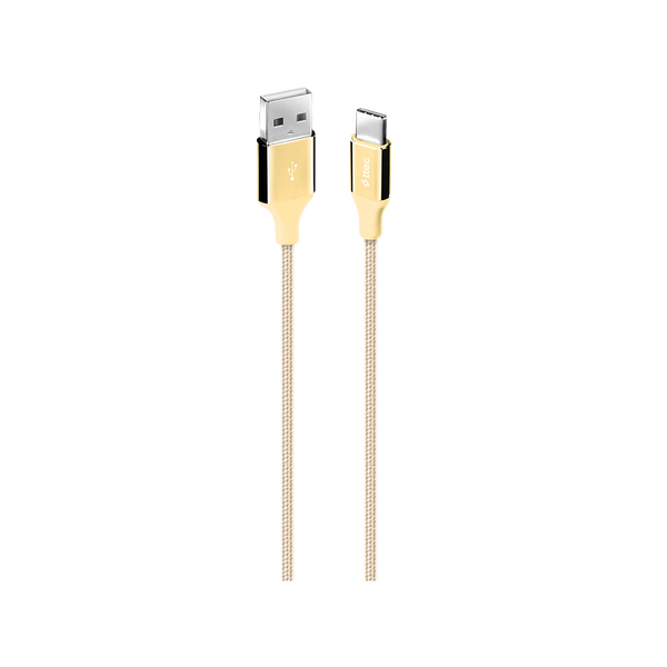 Ttec AlumiCable 1.2 m Altın USB to Type-C Şarj Kablosu - 2DK18A