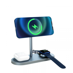 Wiwu Power Air Stand 3 in 1 Wireless Magsafe Charger
