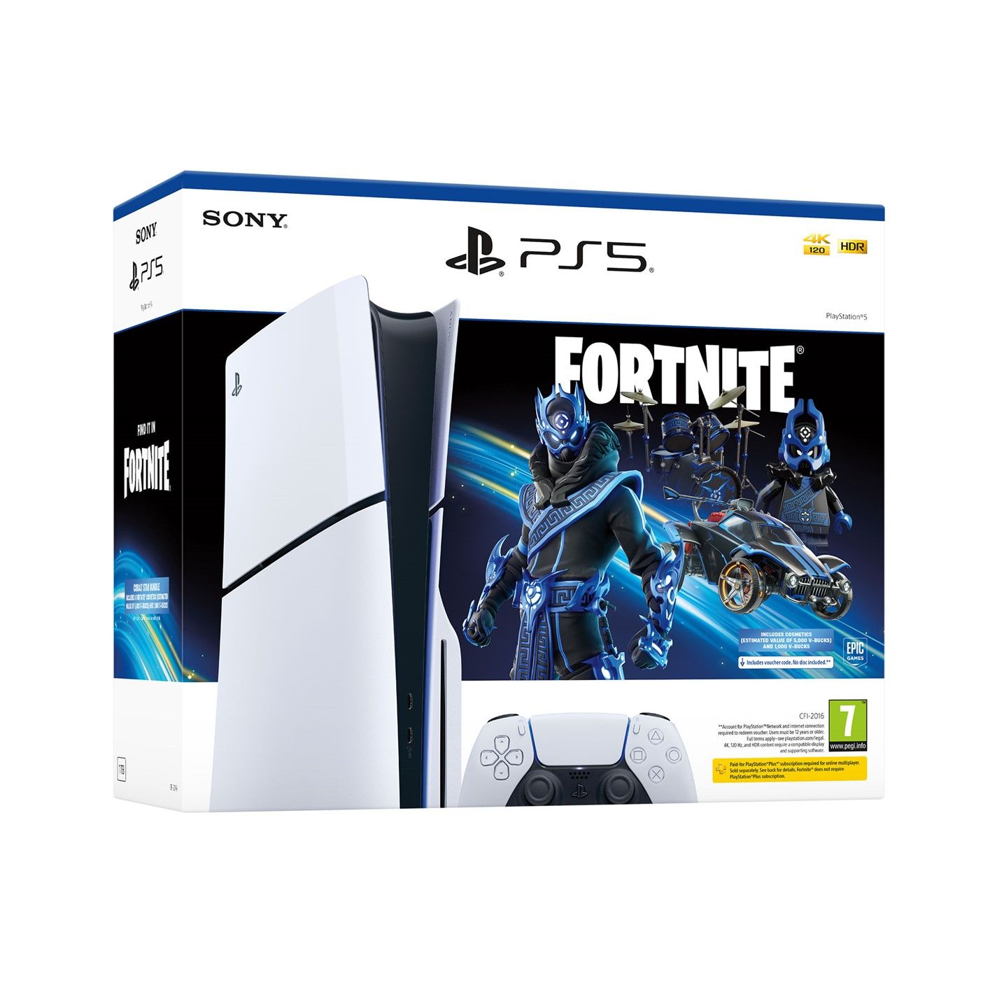 Sony PlayStation 5 - Console Slim Disc Edition Fortnite Bundle