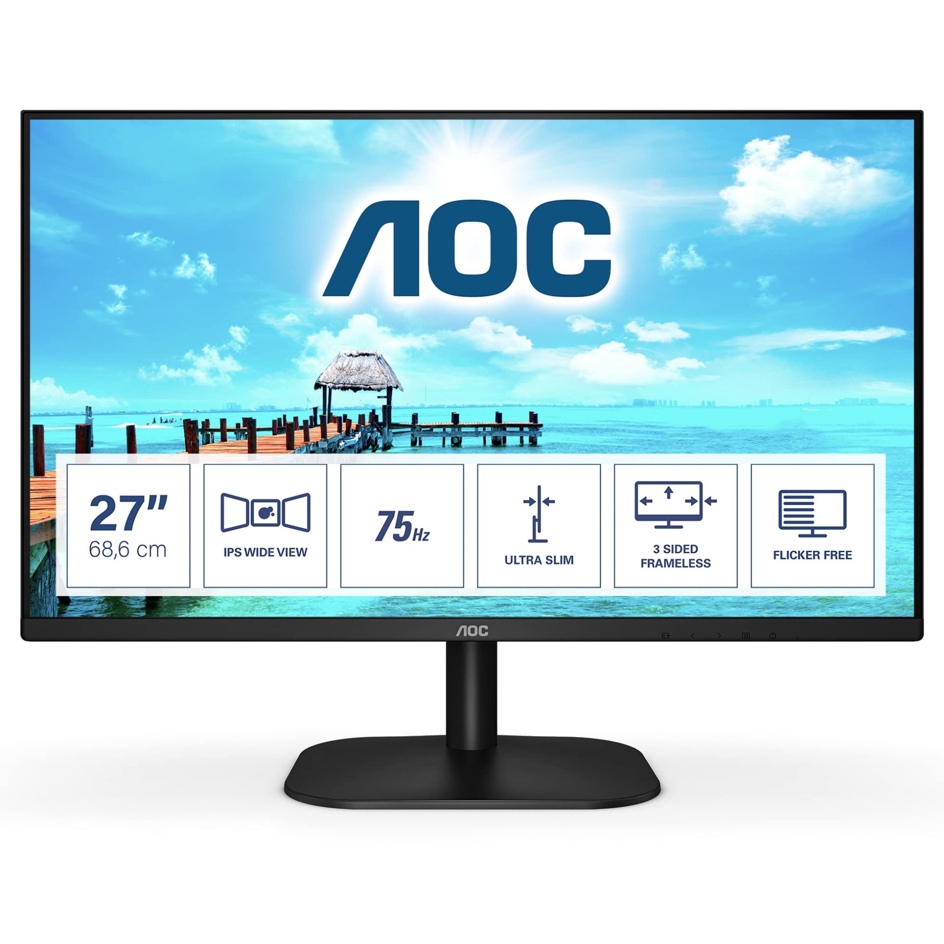 AOC 27'' 5ms Full HD IPS 75 Hz Monitör - 27B2H