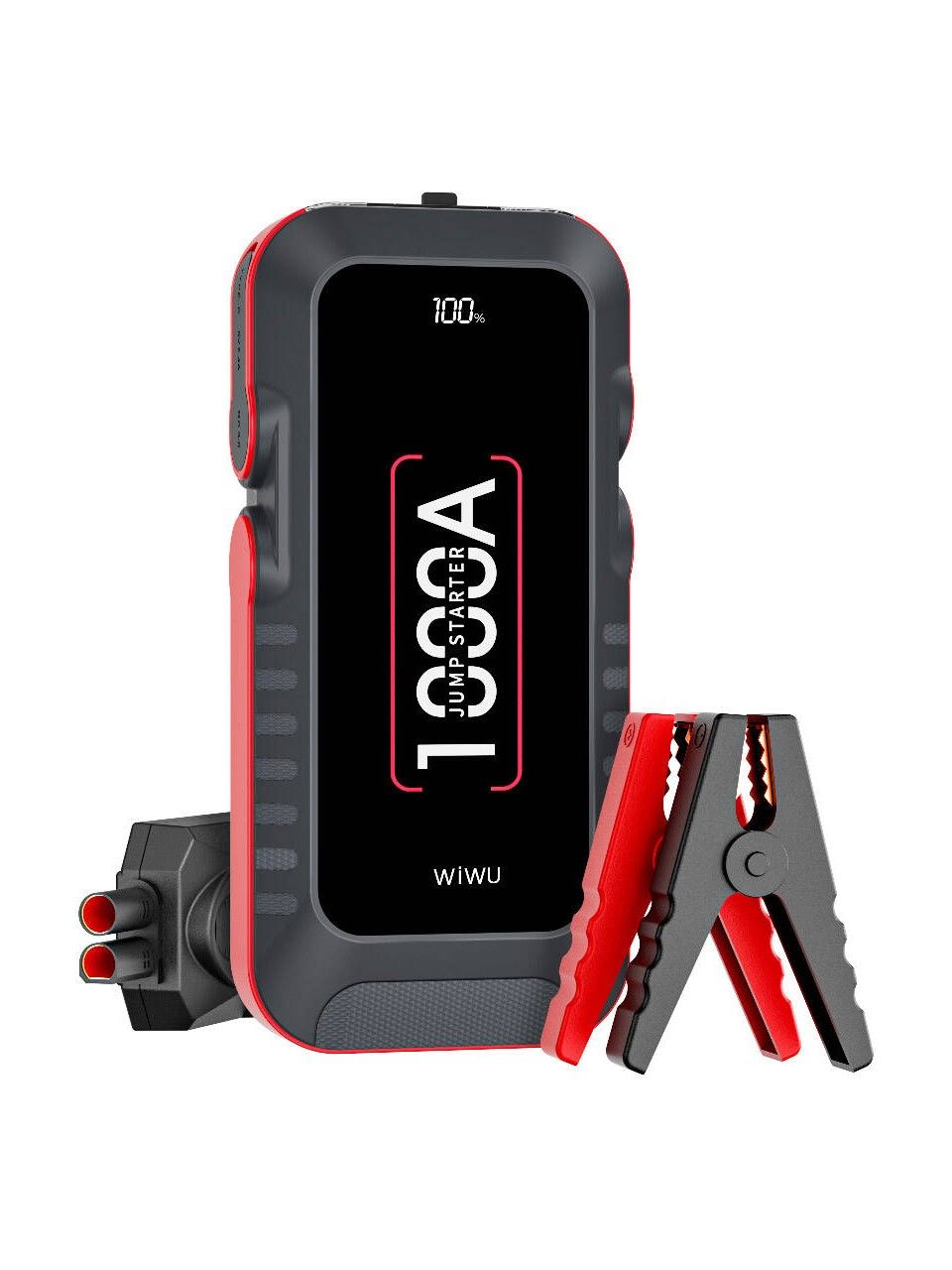 Wiwu 12V 37W 10000mAh LED Işıklı Araç Akü Acil Durum Takviye Güç Kaynağı Powerbank