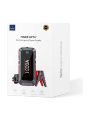 Wiwu 12V 37W 10000mAh LED Işıklı Araç Akü Acil Durum Takviye Güç Kaynağı Powerbank