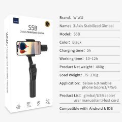 Wiwu 3-Axis S5B Gimbal Sabitleyici Tutucu - Stand