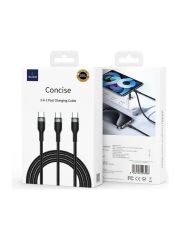 Wiwu Concise 100W 2 in 1 Type-C to Type-C + Type-C PD Data ve Şarj Kablosu 1.2mt